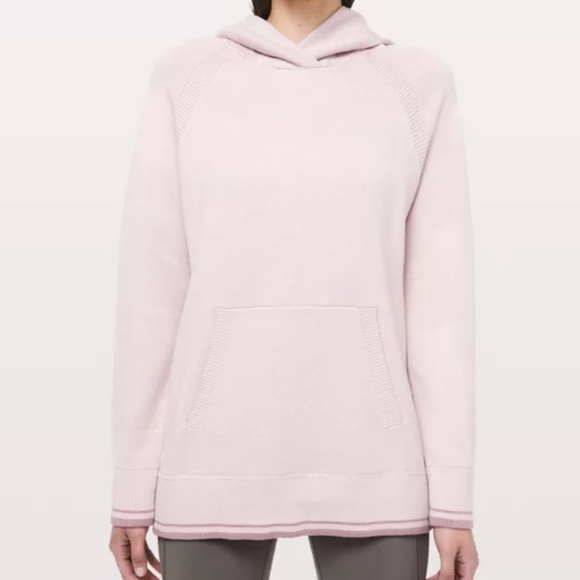 Lululemon Soothe Away Knit Hoodie Pink Size 4 - Picture 1 of 14